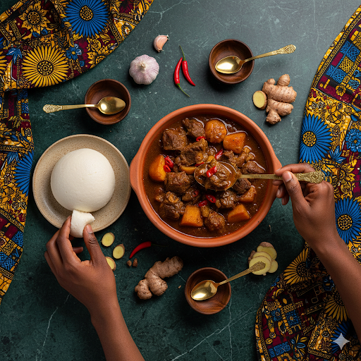 Foufou / Foutu de manioc authentique